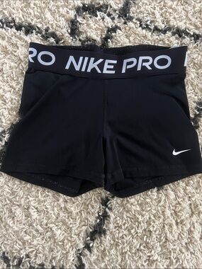 (25) Nike Black Compression Training Shorts